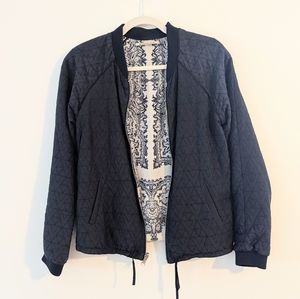 Quilted Bomber Jacket, Reversible